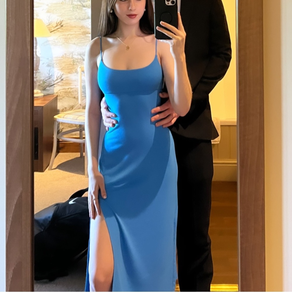 Aritiza maxi blue dress